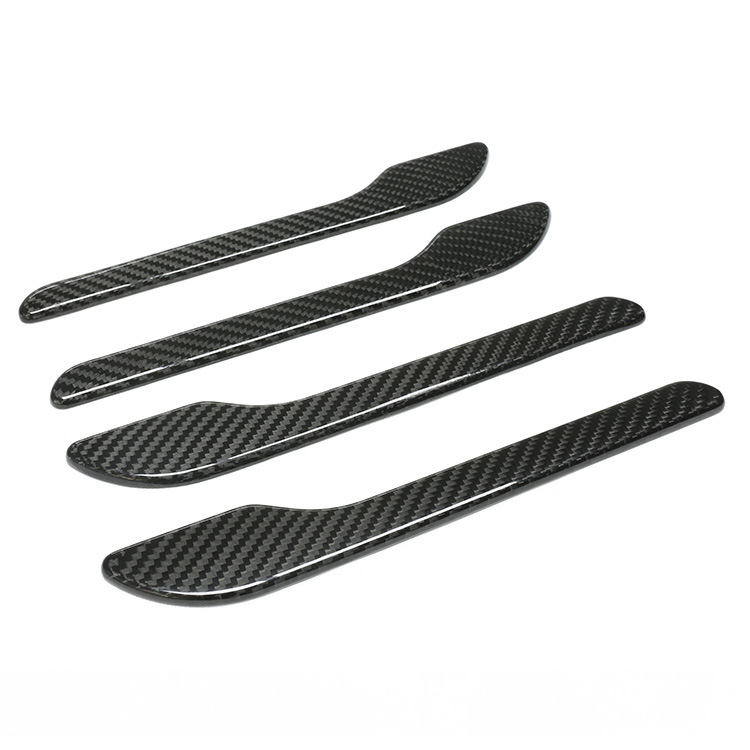 Carbon Fiber Door Handle Stickers / Trim for Tesla Model S