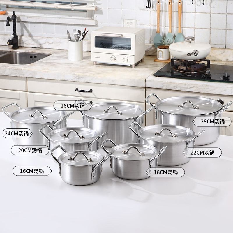 14pcs Aluminum Cookware Set Kitchen Ware Pot Set Juego De Ollas Induction Cooking Soup Pots Casseroles