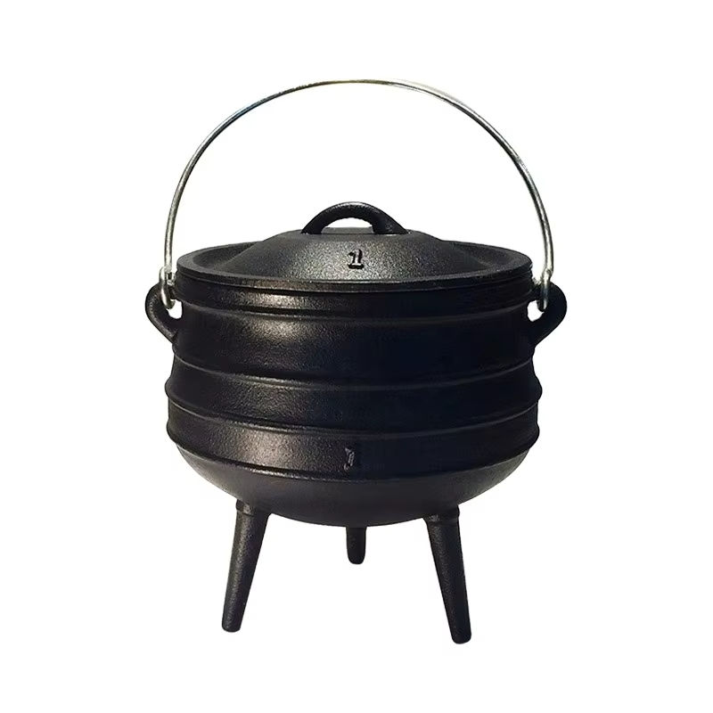 Cast Iron Potjie Pot South Africa Big Soup Pots Camping Cauldron Pot